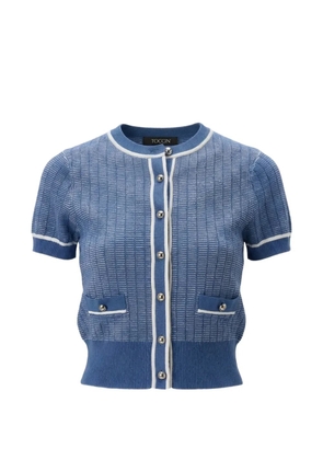 Toccin Patra short-sleeve cardigan - Blue