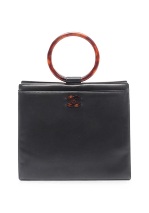 CHANEL Pre-Owned 1997-1999 CC tortoiseshell-effect handbag - Black