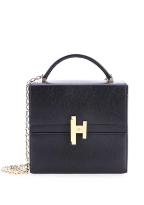Hermès Pre-Owned Cinhetic Top Handle Bag Chevre Chamkila shoulder bag - Black