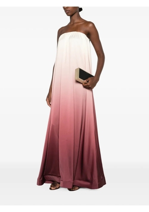 L'IDÉE Costiera strapless ombré-effect maxi dress - Neutrals
