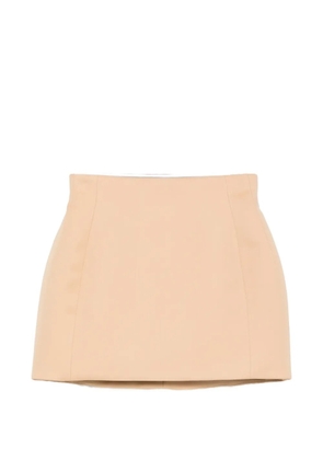 WARDROBE.NYC sculpted mini skirt - Neutrals