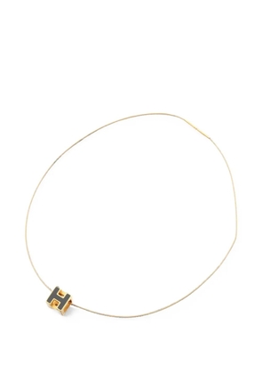 Hermès Pre-Owned 2000s Cage d'H Ash H-cube necklace - Gold