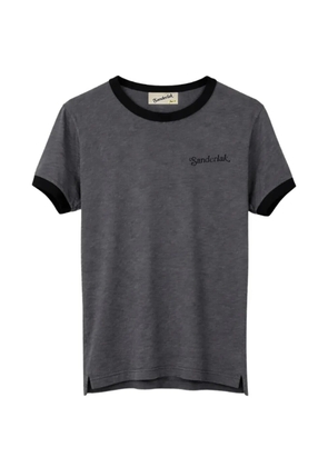 Sanderlak logo-embroidered T-shirt - Grey