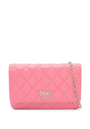 CHANEL Pre-Owned 2016-2017 matelassé Double Peace shoulder bag - Pink