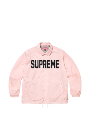 Supreme logo-appliqué jacket - Pink