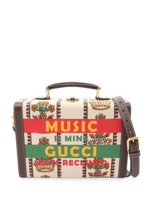 Gucci Pre-Owned 2010s Music Is Mine 100th anniversary beauty case handbag - Neutrals