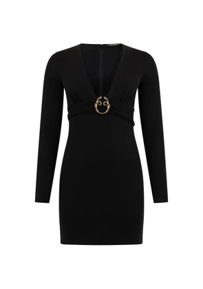 Roberto Cavalli long-sleeve mini dress - Black
