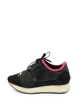 Balenciaga Pre-Owned Race Runner suede sneakers - Black