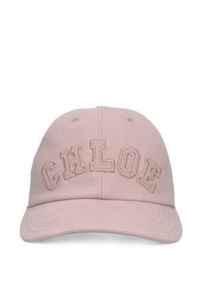 Chloé logo-embroidered baseball cap - Pink