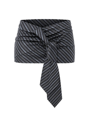 DSQUARED2 striped bow-detail mini skirt - Black