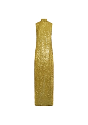 Taller Marmo Miami Disco sequin-embellished maxi dress - Green