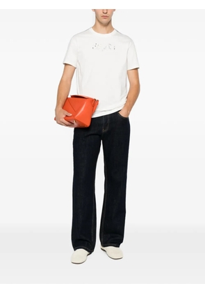 FENDI embroidered-logo T-shirt - White