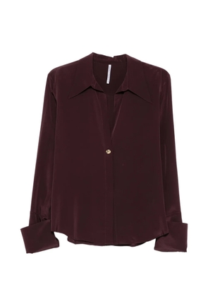 Liviana Conti V-neck wide-cuff blouse - Red