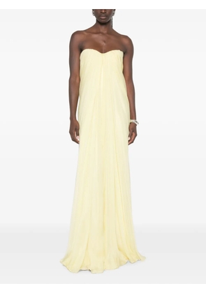 Alexander McQueen yellow maxi dress