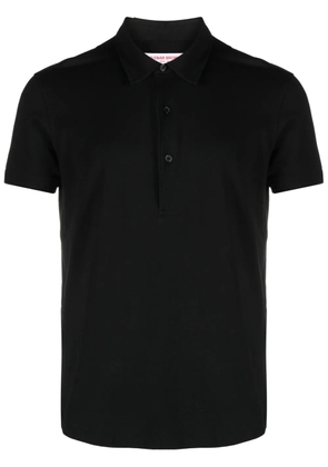 Orlebar Brown Sebastian cotton-silk polo shirt - Black