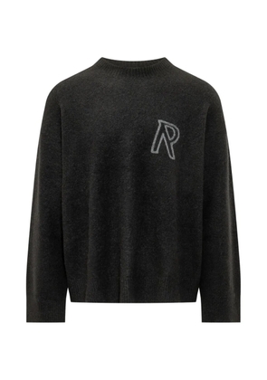 Represent logo-embroidered sweater - Grey