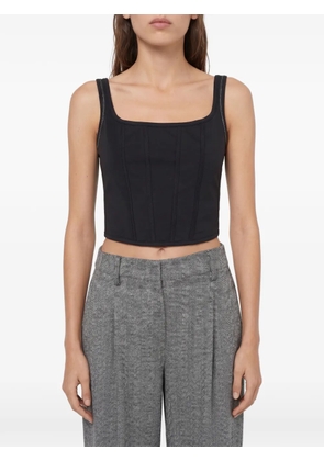 Brunello Cucinelli panelled corset-style top - Black