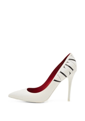 Valentino Garavani Pre-Owned VLTN pointed-toe pumps - White