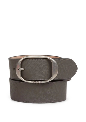 TOM FORD grained leather belt - Grey