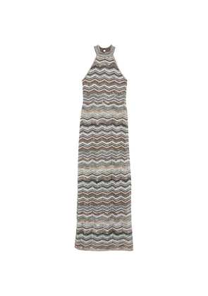 Missoni zigzag-pattern maxi dress - Neutrals