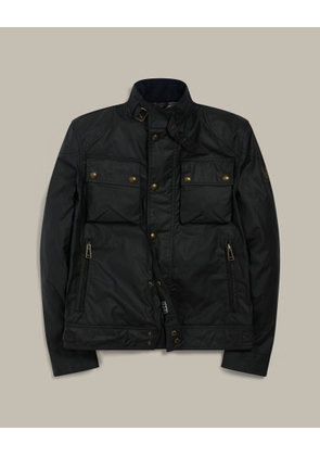 Belstaff Men's Racemaster Icon Jacket Waxed Cotton Dark Navy Size Uk 34