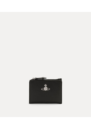 Vivienne Westwood Slim Flap Card Holder Supple Leather Black One Size Women