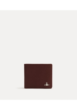 Vivienne Westwood Man. Billfold Wallet Supple Leather Chestnut One Size Men
