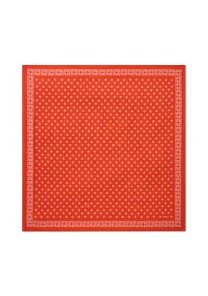 Mulberry Women's Small Square Scarf - Mulberry Tree Coral Orange