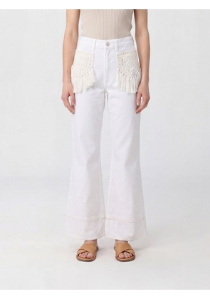 FARM RIO Pants Woman color Denim