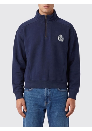SPORTY & RICH Half-Zip Cotton Jumper with Embroidered Logo