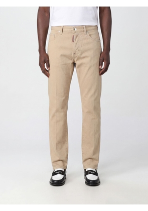 DSQUARED2 Straight Fit Cotton Denim Five-Pocket Jeans
