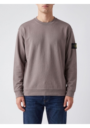 STONE ISLAND Compass Logo Cotton Crewneck Sweatshirt