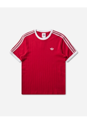 Men s Drop Needle 3-Stripes T-Shirt Team Victory Red