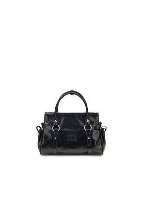 Miu Miu Black Calf Leather Bos Taurus Handbag