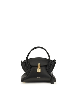 Balmain Black Calf Leather Bos Taurus Handbag