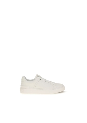 Balmain White Calf Leather Bos Taurus Athletic Sneakers - EU36/US6