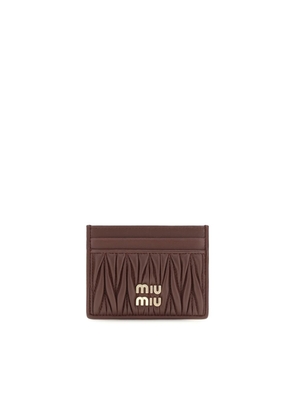 Miu Miu Bordeaux Lamb Ovis Aries Aries Wallet