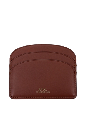 A.P.C. Brown Leather Cardholder
