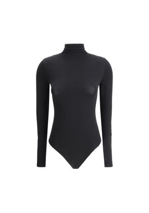 Wolford Black Cotton Bodysuit - L