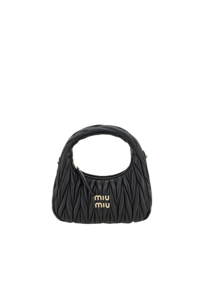 Miu Miu Black Calf Leather Bos Taurus Handbag
