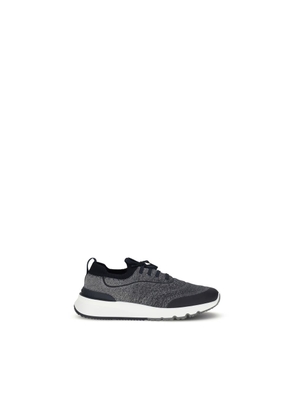 Brunello Cucinelli Gray Cotton Athletic Sneakers - EU40/US7