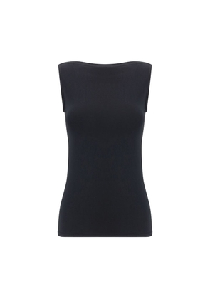 Wolford Black Modal Sleeveles T-Shirt - L