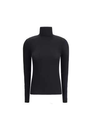 Wolford Black Wool Turtleneck - L