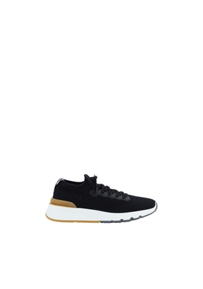 Brunello Cucinelli Black Cotton Athletic Sneakers - EU40/US7