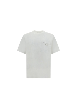 Prada White Cotton T-Shirt - L
