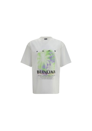 Balenciaga White Cotton T-Shirt - L