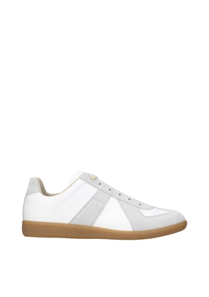 Maison Margiela White Leather Low Top Sneakers - EU42/US9