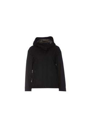 Herno Black Polyester Shell Jacket - 42