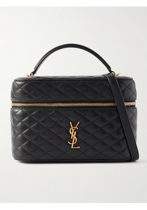 SAINT LAURENT - Gaby Vanity Large Quilted Leather Shoulder Bag - Black - One size