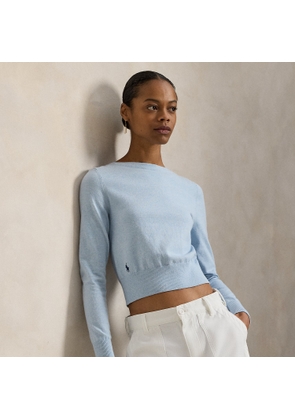 Cotton-Blend Boatneck Jumper
